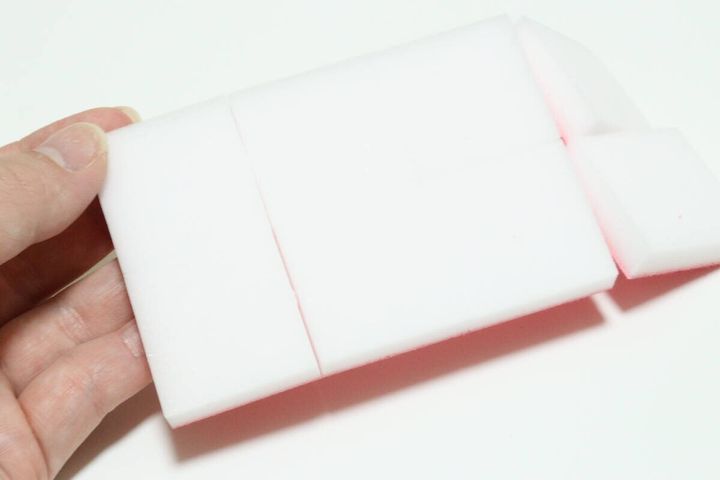 ダイソーのヌメリお掃除シート＋メラミン（落ち落ちV）のメラミン面