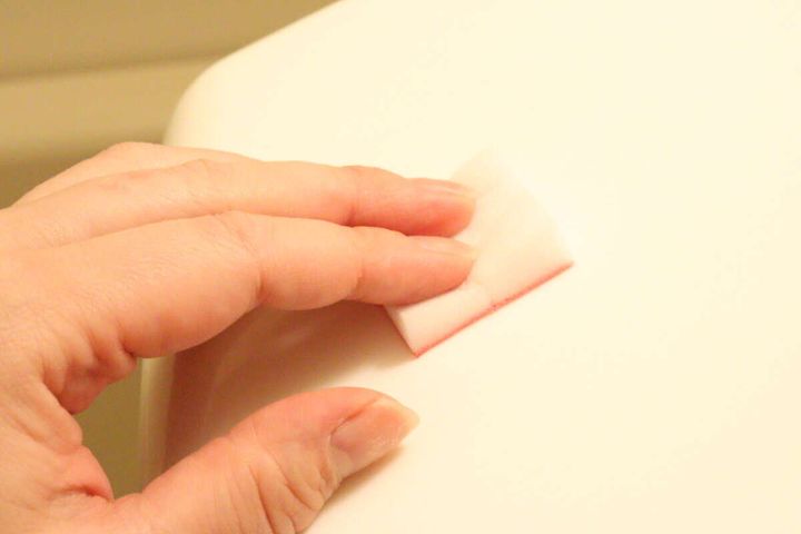 ダイソーのヌメリお掃除シート＋メラミン（落ち落ちV）でヌメリを掃除する