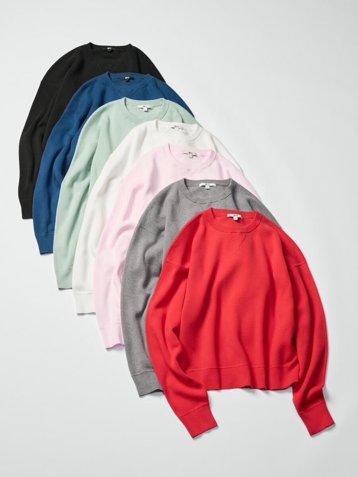 2026ユニクロスムースコットンクルーネックセーター