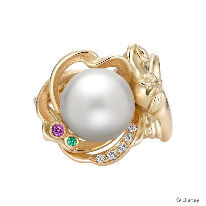 想い入れのある「アリエル」と、海の宝石パールを組み合わせたオーダーリング デザインアップ