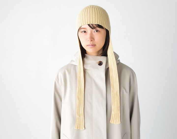 上質なカシミアのニットキャップ。