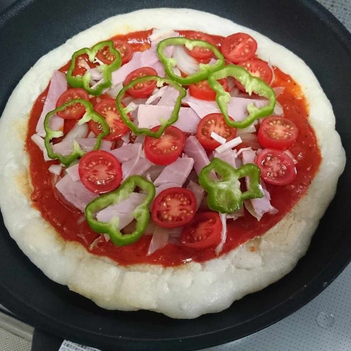 餅ピザ♪