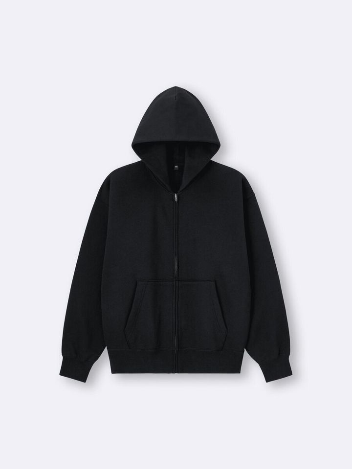 2026gu女性おすすめヘビーウェイトスウェットフルジップパーカ