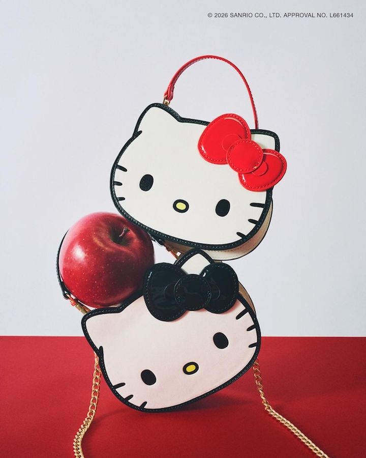 画像: 2WAY ストラップ付きミニバッグ（レッド/ブラック）各￥4,994