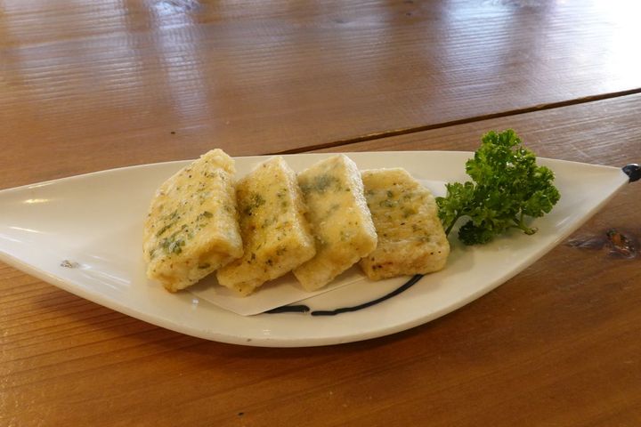 やっこと同じ豆腐を使用した「屋久島豆腐の竜田揚げ」 (680円)