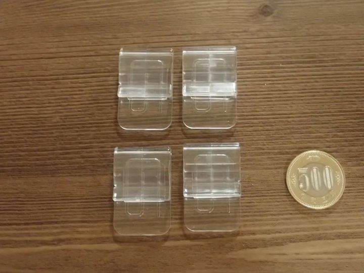 DAISO(ダイソー)：クリアクリップミニ(4個)