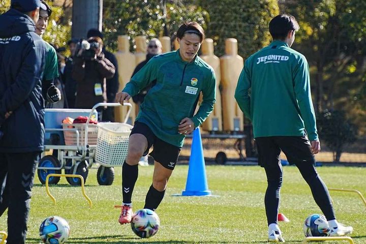 画像: RB大宮から千葉に移籍した津久井（写真：浅野凜太郎）