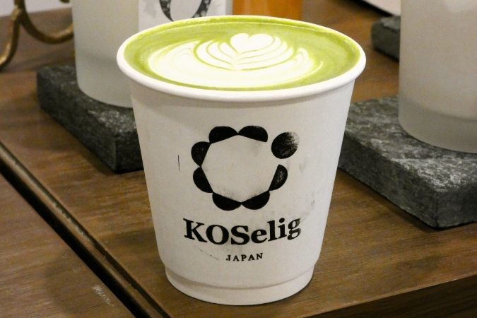 KOSelig JAPAN cafe 太宰府天満宮表参道店 八女抹茶ラテ