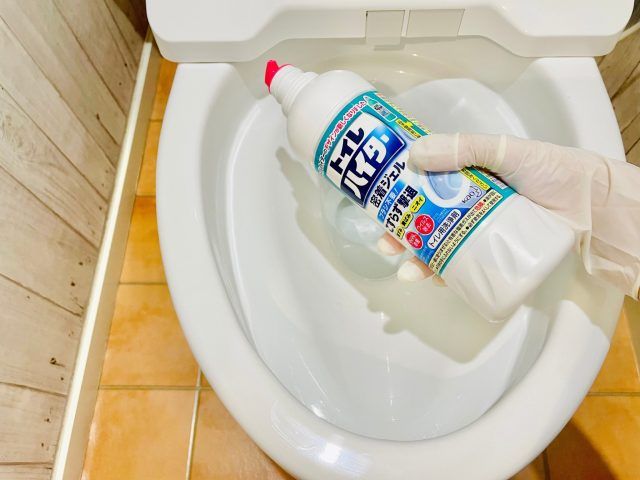 トイレハイターでトイレ掃除