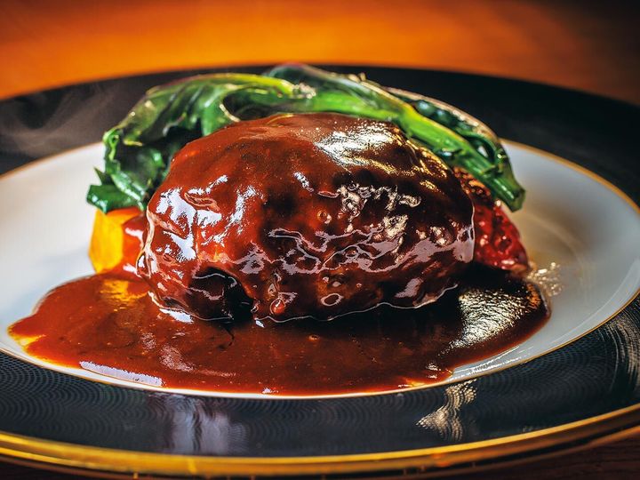 白金高輪『洋食レストラン marronnier』の和牛ハンバーグ