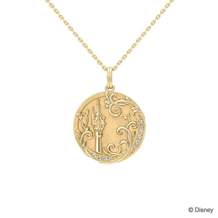 日常使いしやすい『塔の上のラプンツェル』モチーフのコイン型ネックレス