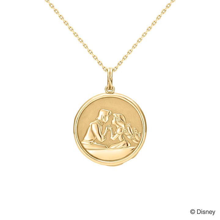 日常使いしやすい『塔の上のラプンツェル』モチーフのコイン型ネックレス 裏