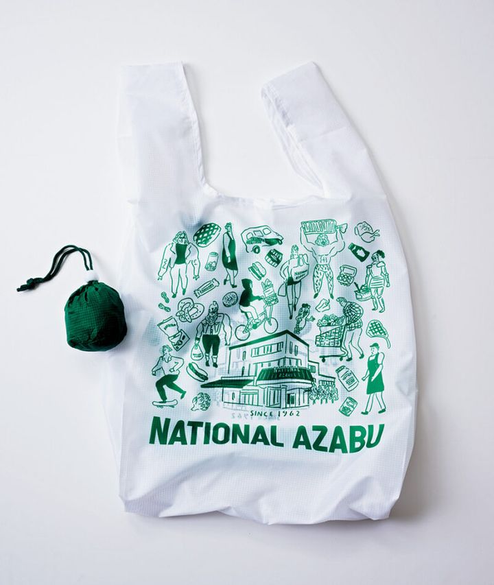 NATIONAL DESIGN ORIGINAL REUSABLE BAG（WHITE）¥1,430／ナショナル 麻布