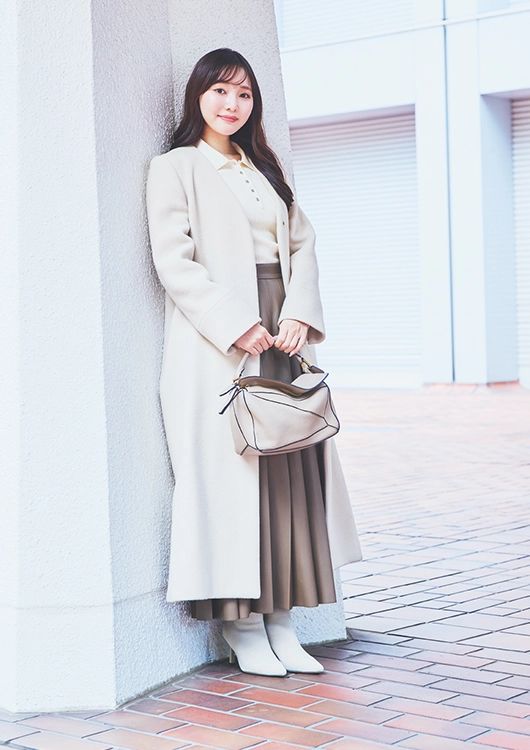 Iラインシルエットでつくりだす〝いい子見え〟コーデ