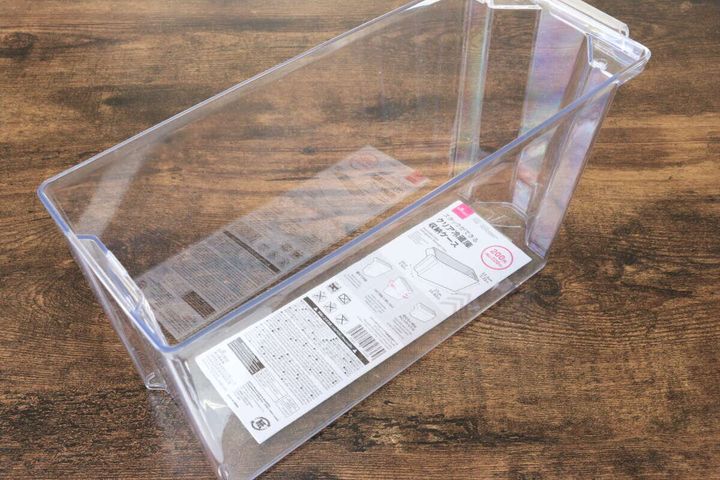 スタックができるクリア冷蔵庫収納ケース（27cm×10cm×13.5cm） 収納グッズ