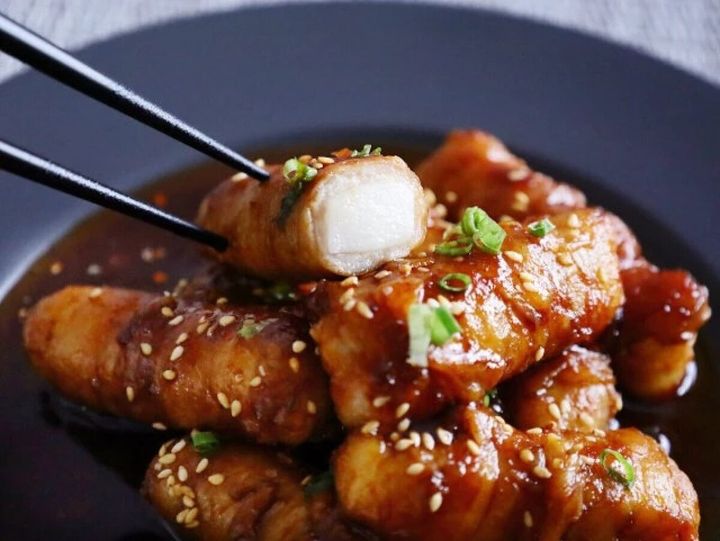 肉巻きチーズトッポギ