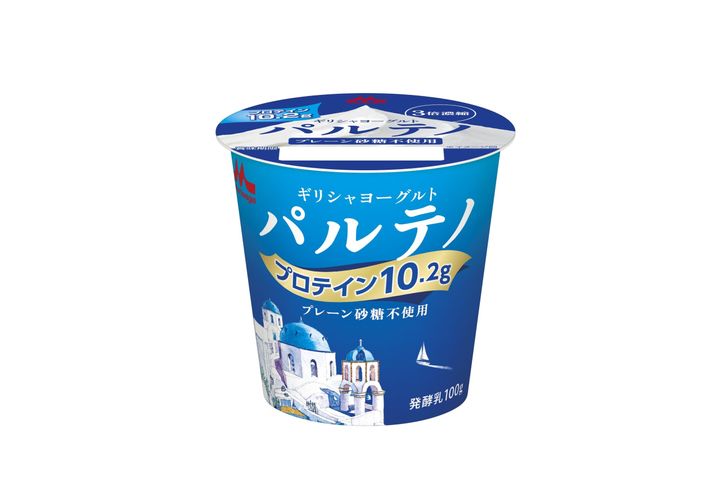 「ギリシャヨーグルト パルテノ プレーン砂糖不使用」（森永乳業提供）