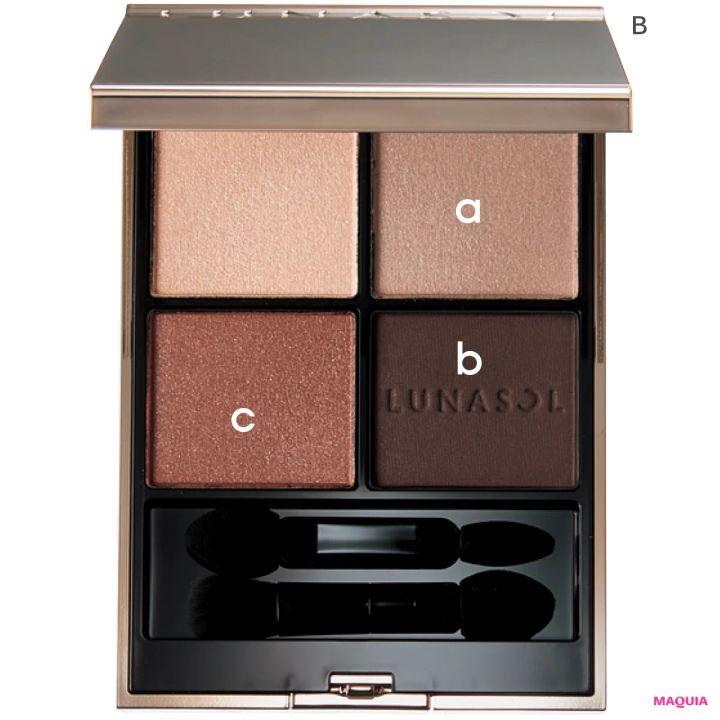 石原さとみさん 2026年春新色のトレンドメイク ルナソル アイカラーレーションN 17