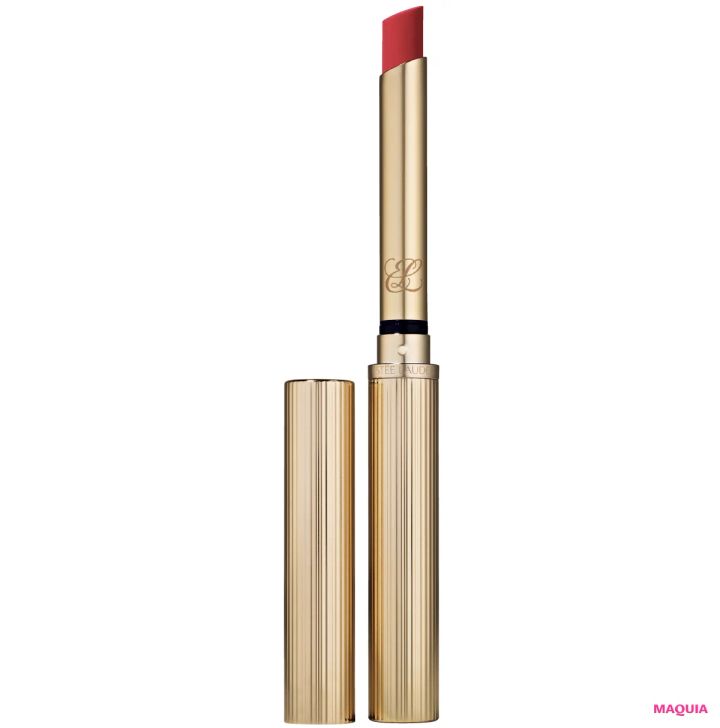 石原さとみさんの最新美容愛用品＆おすすめコスメ エスティ ローダー ピュア カラー シルク マット リップスティック 112