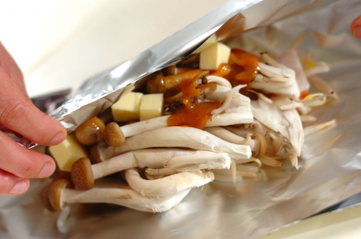 鮭のホイル包みちゃんちゃん焼きの作り方2