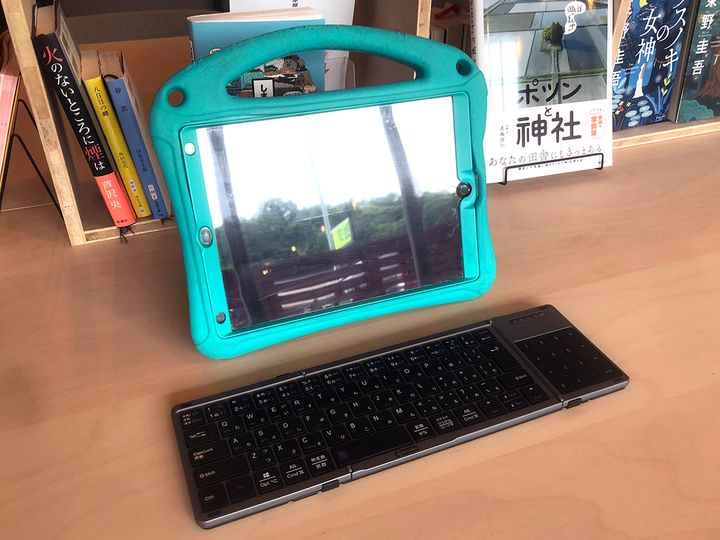 こんな感じで息子のiPadに接続して使おうと思っていました。