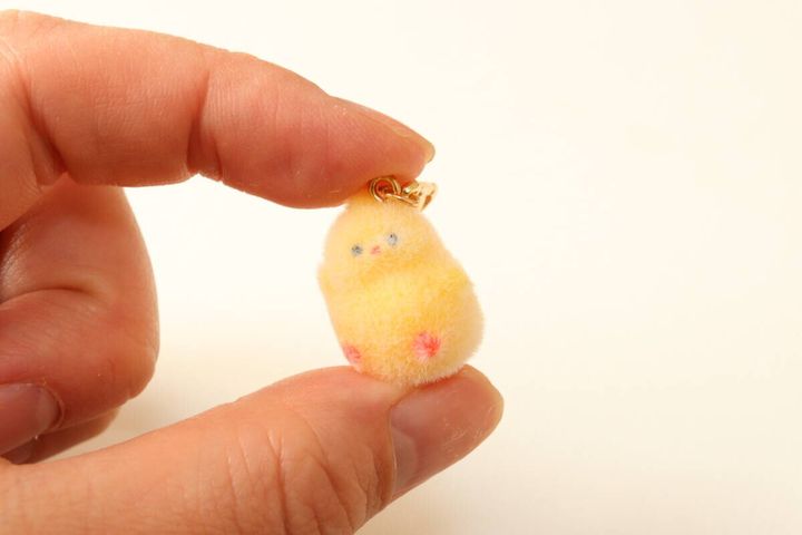 チャーム（フロッキー アニマル 3P） 素材感