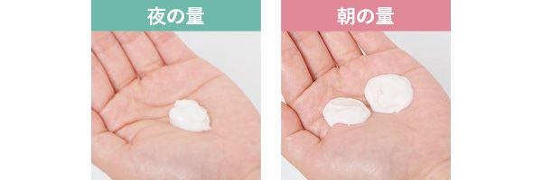夜の量 朝の量