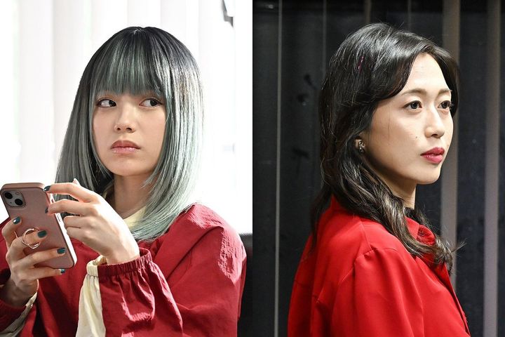 日曜劇場『リブート』ゲスト出演する（左から）あかせあかり、上谷沙弥 （C）TBS width=