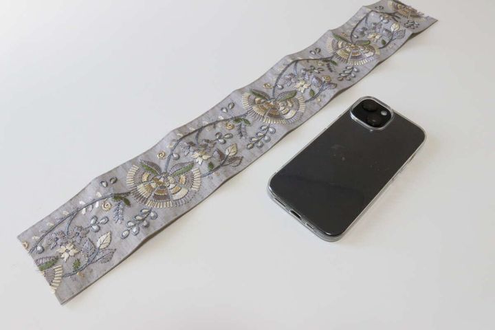 インド刺繍リボン サイズ感