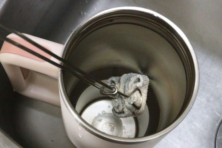 セリア ハンギングステンレススポンジトング 35cm スポンジ 使用例