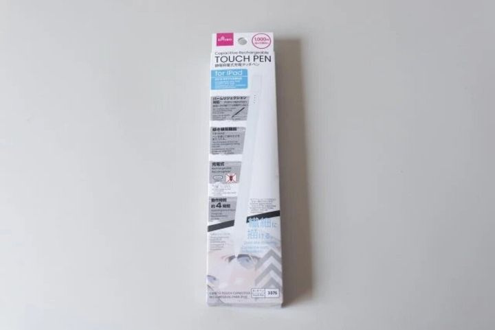 ダイソー 静電容量式充電タッチペン for iPad パッケージ