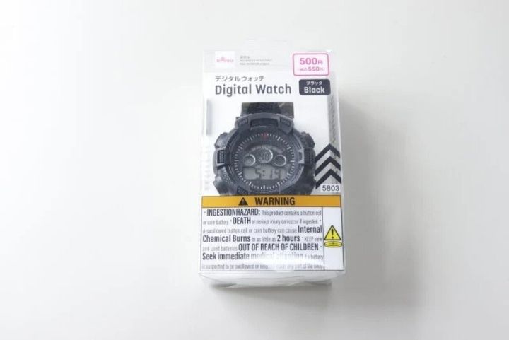 ダイソー デジタルウォッチ（BK） パッケージ