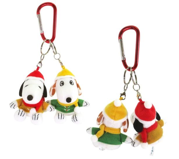 「カラビナ付きダブルマスコット(スヌーピー＆マーブルス)」(3080円)