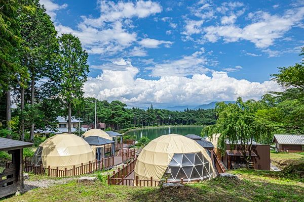 【長野県飯島町】グランピング施設「アルプスBASE」に「季節限定いちご狩りプラン」「学割プラン」登場