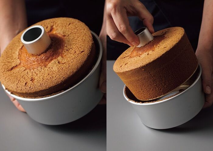 【オイルなし】ふわっふわ！本当に美味しい「プレーンシフォンケーキ」の作り方。卵のコクとホワイトチョコレートのミルキーな味わいです