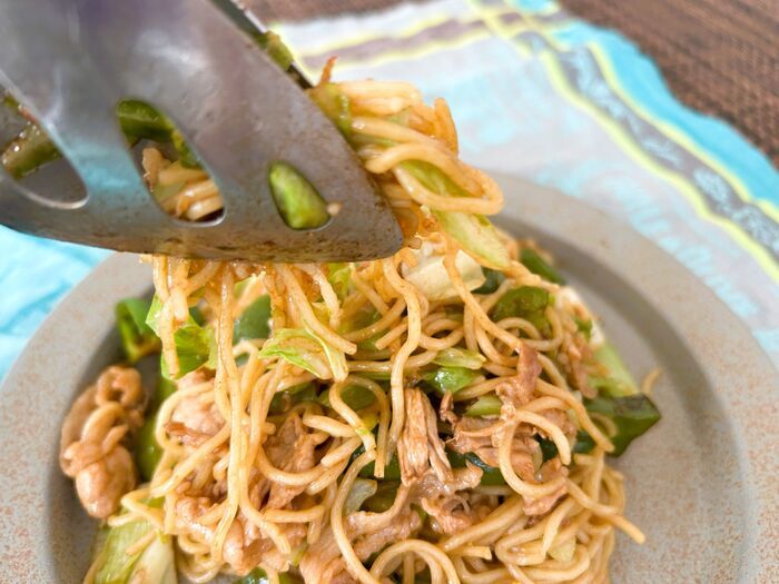 「焼きそばの麺はほぐしません！」達人が教える