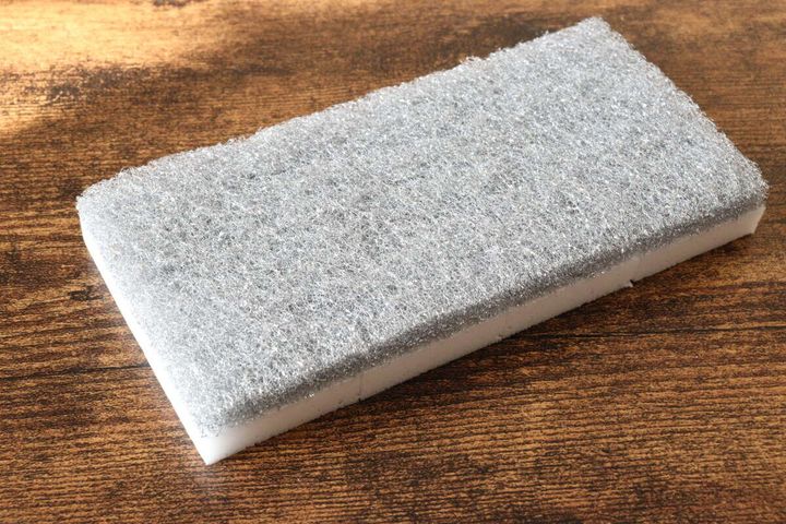 ダイソーのシンクお掃除シート＋メラミン（落ち落ちV）のビジュアル