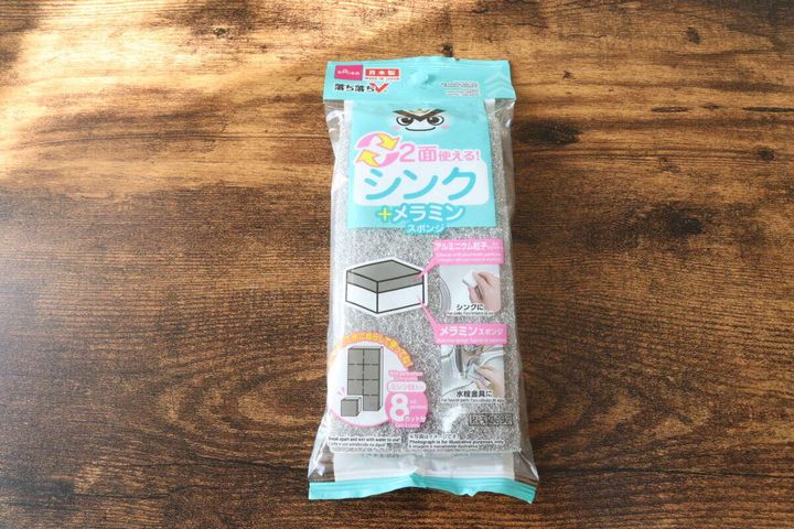 ダイソーのシンクお掃除シート＋メラミン（落ち落ちV）のパッケージ