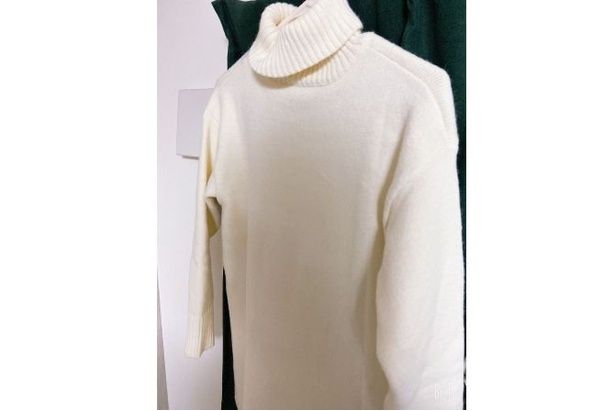 これが噂の「餅ニットワンピ」なのだとか！ ポコミ(@k_pokomi)