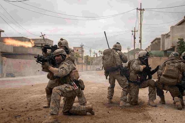 息を呑むようなリアルな戦闘シーンが展開される『ウォーフェア 戦地最前線』 [c] 2025 Real Time Situation LLC. All Rights Reserved.