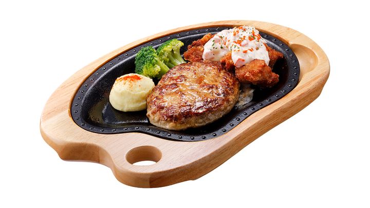 タルタルザンギ＆ハンバーグステーキ