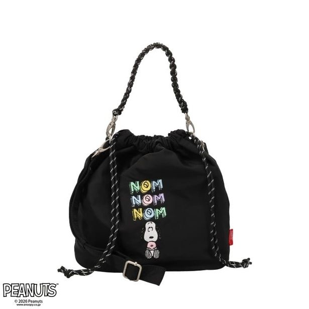 「レディース 2WAYバッグ(ドーナツ/ブラック)」(各2970円)