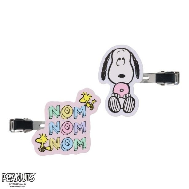 「レディース ヘアクリップ(スヌーピー＆ウッドストック)」(各759円)