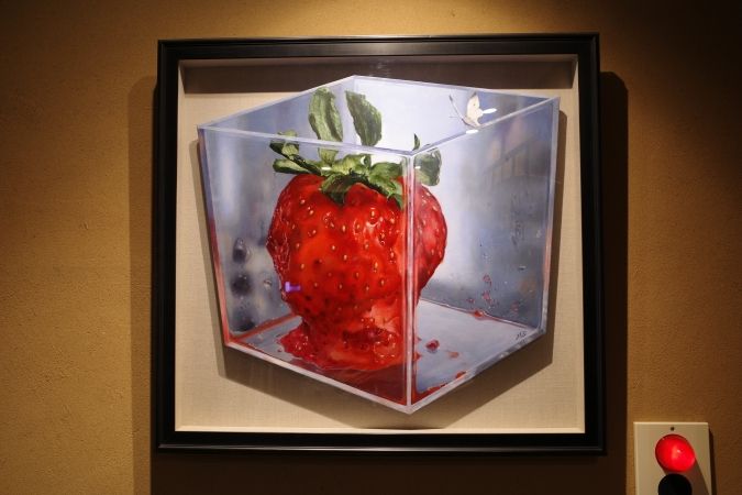 cafe kasanoya 絵画