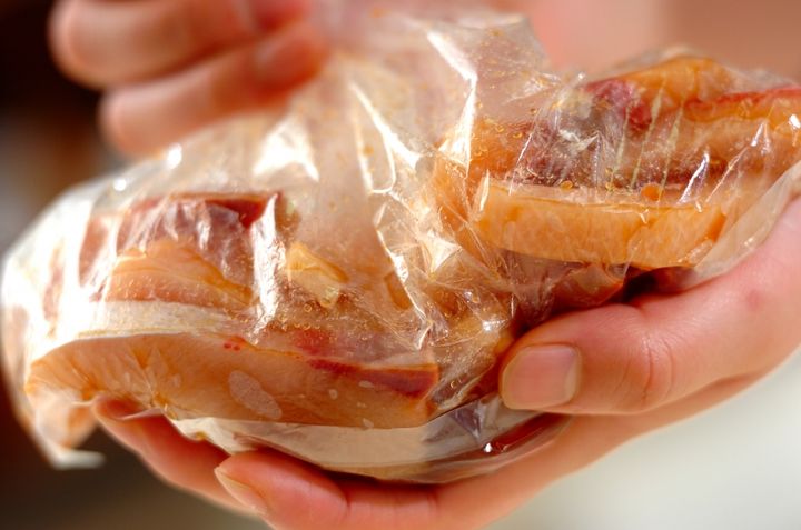 揚げ魚の白菜あんかけショウガ風味の下準備1