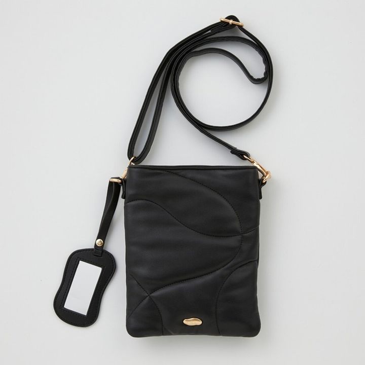2026しまむらレディース黒ミニショルダーバッグ