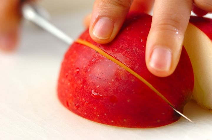 リンゴのコンポートの作り方1