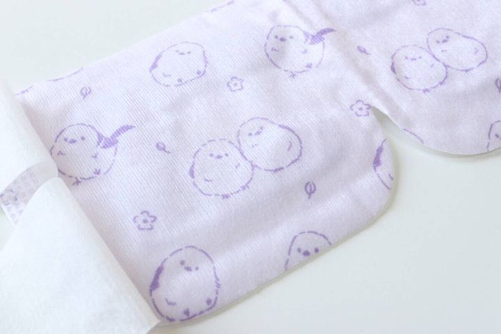 セリアの可愛いシマちゃんのホッとアイラブマスク 2枚入り（ラベンダーの香り）