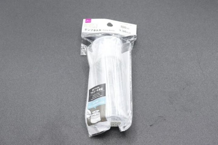 ダイソー ポンプボトル 100mL パッケージ