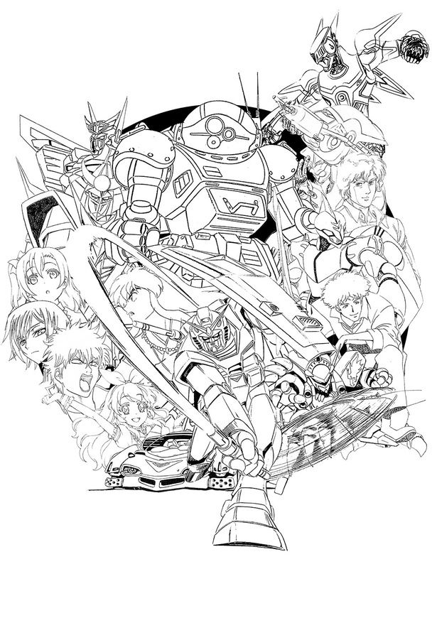 【写真を見る】「ガンダム」「犬夜叉」「ラブライブ！」…サンライズを彩ってきた作品がティザービジュアルに集結！ [c]創通・サンライズ [c]サンライズ [c]北条司／コアミックス・読売テレビ・サンライズ [c]サンライズ・Ｒ [c]SUNRISE[c]高橋留美子／小学館・読売テレビ・サンライズ 2000 [c]空知英秋／集英社・テレビ東京・電通・BNP・アニプレックス[c]SUNRISE/PROJECT L-GEASS Character Design [c]2006-2017 CLAMP・ST [c]BNP/T&B PARTNERS[c]BNP/BANDAI, DENTSU, TV TOKYO [c]2013 プロジェクトラブライブ！